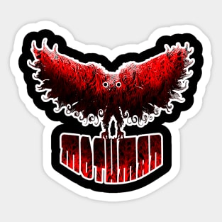 Mothman West Virginia Wing Humanoid Moth Retro Vintage Sticker